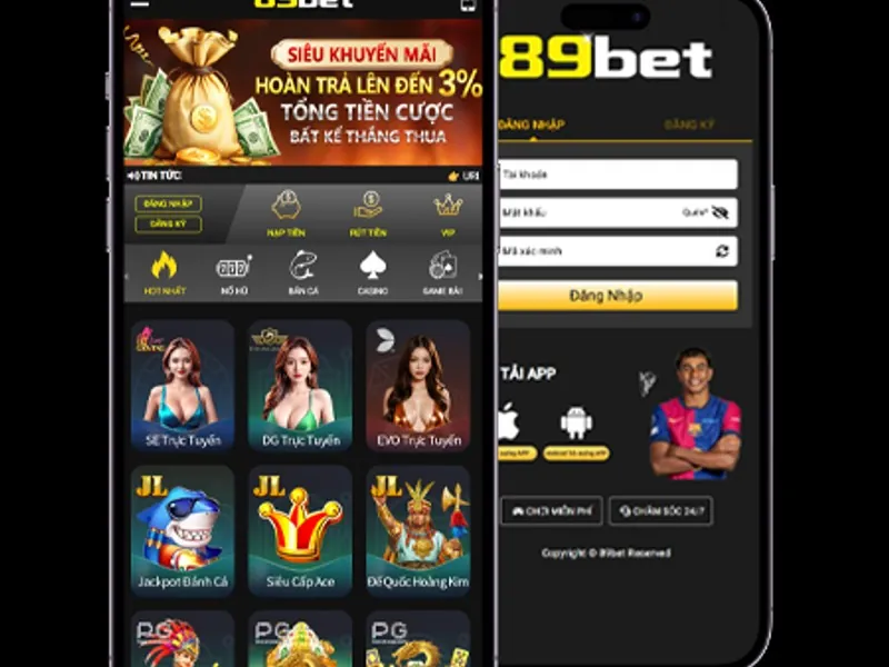 Tìm nút Tải APP trên mcw678 casino